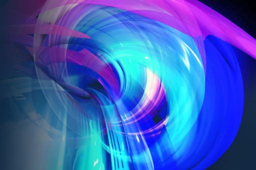 Abstract circular swirl shape