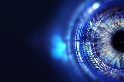 Eye viewing digital information