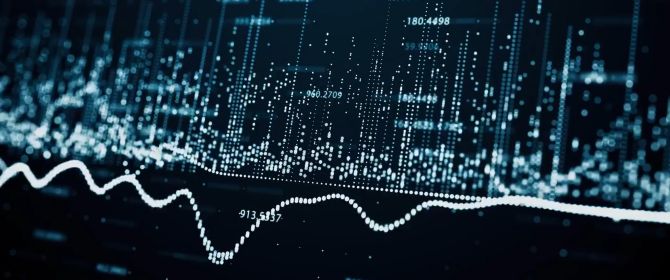 Analytics reading on black screen