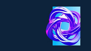 Blue purple rings entangled